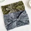 Diadema Retro Americana con Estampado de Anacardo y Diseño de Nudo de Orejas de Conejo, Alta Elasticidad, Antideslizante, Versátil para Deportes y Fitness