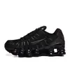 Tênis de corrida Shox TL unissex para travessia de fronteira, tênis esportivos respiráveis de baixo perfil com absorção de choque, tênis casuais pretos e brancos para homens e mulheres