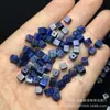Cuentas Cuadradas Pequeñas Color Lapislázuli Cuentas Cuadradas de 4 mm Venta al por Mayor Accesorios para Joyería DIY Cuentas Espaciadoras para Pulsera Collar Venta al por Mayor