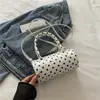 Transfronterizo 2026 Nuevo Bolso de Mano Estilo Coreano Bolso Tote Pequeño para Mujer Bolso Almohada de Lunares de Gama Alta Bolso de Hombro Cruzado Único