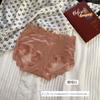Encaje Satén Sexy Ropa Interior de Cintura Media para Mujer Malla Jacquard Transpirable Tentación Calzones de Mujer Entrepierna de Seda