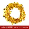Estrela de cinco pontas 7,5 metros fio de estrela fita de estrela de cinco pontas haste de chenille colorida Decorações de Natal layout de Ano Novo flor de puxar multi
