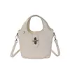 Bolso de Mano de Alta Gama con Textura de Patrón Lichi para Mujer 2026 Nuevo Bolso Cubo de Moda Cruzado
