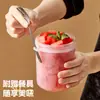 Taza de Fruta con Tenedor, Taza Sellada para Ensalada de Picnic, Taza de Avena con Tapa, Taza de Fruta Portátil de Gran Capacidad para Oficinistas
