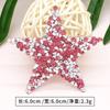 Cor de cinco pontas estrela strass colar hot melt resina adesiva diagrama de perfuração de ferro DIY saco de sapato de roupas decoração diagrama de perfuração de ferro atacado