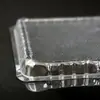 Caja de Empaque de Plástico Cuadrada Desechable de PVC Caja para Snacks Comida Caja de Algas Alimentación Sin Tapa Caja Transparente Se Puede Personalizar