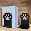Atril para libros con forma de gato, creativo, de metal, para cortar libros, venta al por mayor, sujetalibros, soporte para libros, almacenamiento de escritorio, papelería