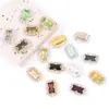 Atacado do Fabricante Fundo de Cobre Corrente de Garra Longa Fivela de Garra de Cristal Acessórios de Diamante Fivela de Diamante de Vidro Roupas Véu Joias de Casamento