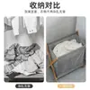 Cesta de ropa sucia, cesta de lavandería grande plegable para baño, cesta de almacenamiento de ropa sucia para el hogar de tela, transfronterizo