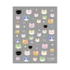 Redanco 5D Embossed Ins Venda Quente Adesivos de Unha Desenho Animado Panda Fofo Gato Adesivos de Unha 3D He1940