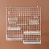 Bandeja para estante ins supermercado hogar cesta colgante estante rejilla malla hierro pared de fotos cesta de almacenamiento cesta de almacenamiento