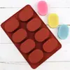 Todos comparados a forma oval para queijo semi-cozido com 8 cavidades, forma artesanal para bolo de mousse de chocolate, forma para sabonete de aromaterapia DIY