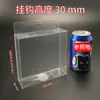 Caja de Embalaje de PVC en Stock Caja Transparente Embalaje de Cosméticos Figura de Juguete Mascota Caja de Embalaje de Plástico Plegable con Gancho