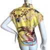 Novo Top Assimetrico Retro Estilo Chinês com Estampa Floral, Manga Curta, Recortes Vazados e Gola Alta, Estilo Cheongsam Modificado com Design de Cintura Ajustada