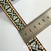 Cinta para Mochila de Minorías Étnicas de 2.5 cm Jacquard con Forma de Diamante de 2 cm Accesorios para Ropa de Rendimiento Bolsas Sombreros Accesorios