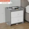 Mesita de Noche Lujo Ligero Gabinete de Almacenamiento de Mesita de Noche Pequeño Estilo Ins Dormitorio Hogar Gabinete Simple de Mesita de Noche Gabinete de Almacenamiento