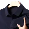 Nueva Camiseta de Manga Larga para Hombre con Diseño de Flor de Piña Primavera Cuello Campana Casual de Negocios Camisa Polo Top Base Elástica Hombre