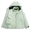 Nueva Chaqueta Cortavientos para Exteriores de Otoño e Invierno, Tres en Uno, Unisex, Forrada de Polar, Engrosada, Ropa Cálida para Montañismo, Compra Grupal, Tienda Física