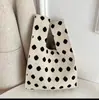 Bolsa de Tricô Bolsa Saco Bolsa Tote Portátil Moda para Sair Bolsa de Armazenamento Portátil Bolsa de Tricô Atacado Bolsa de Mão Presente