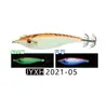 Serie Evolution Fluorescente Luminoso Camarón de Madera Horizontal Señuelo Artificial con Anzuelo Paraguas de Doble Capa Pulpo Calamar Señuelo para Pesca en el Mar toto