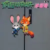 Ímãs de geladeira decorativos da série criativa temática de gelo de desenho animado, mercadoria acrílica Zootopia, magnético, alto valor estético