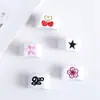 Anillo hebilla para pañuelo triangular JK estilo japonés accesorios uniforme JK corbata de lazo traje de marinero bufanda de universidad anillo hebilla bordado poliéster algodón cositas pequeñas