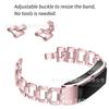Adecuado para Correa de Reloj Huawei Gt5 Grande D Diamante Cadena de Acero Inoxidable Correa de Reloj 18mm Metal Forma de D Diamante Correa de Reloj