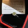 Diseño Retro Francés Super Flash Anillo de Azúcar para Mujer Nicho Lujo Ligero Diamante Completo Anillo de Olivino Verde Otoño e Invierno Nuevo
