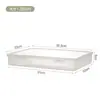 Caja de Almacenamiento A4 Transparente de Gran Capacidad, Cesta para Almacenamiento de Documentos, Caja Organizadora de Documentos, Caja de Almacenamiento de Plástico para Datos de Escritorio de Estudiante