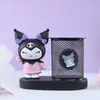 Xiaohongshu Super Dulce Rosa Mapache Portalápices Lámpara Iluminada Dibujo Animado Portalápices de Escritorio Caja de Almacenamiento Papelería para Estudiantes