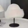 Chapéu de pescador mongol com proteção de orelha de veludo para outono e inverno, lenço de cabeça com aba dobrada para mulheres, chapéu de pelúcia espesso à prova de frio e vento, quente