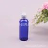 Frasco branco com tampa pontuda 80ml, garrafa de água azul com bico pontudo, frasco marrom com tampa pontuda para óleo, frasco transparente com tampa pontuda para fragrância, frasco de loção