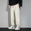 2024 Nuevos Pantalones Casuales de Chenilla para Hombre Sueltos Talla Grande Regular Largos Pantalones Deportivos de Primavera