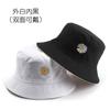 Primavera y Otoño Nuevo Sombrero de Pescador de Algodón de Doble Cara con Estampado de Margarita para Hombre Deportivo y Casual Protección Solar para Mujer Sombrero de Cubeta para Sombra