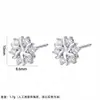 Pendientes Elegantes y Frescos de Copo de Nieve de Circonita para Mujer, Diseño Único, Versátiles, Exquisitos, Modernos, Joyería para Orejas de Gama Alta al por Mayor