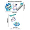 Adesivos para Tampa de Vaso Sanitário de Animais Subaquáticos Banheiro Pinguim Água do Mar Quarto Sala de Estar Adesivos de Parede Decorativos Removíveis Autoadesivos