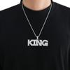 Collar Europeo y Americano Hip Hop Personalizado Privado DIY Tres Capas Cinco Filas Circonita Personalidad Hombres y Mujeres Empalme Colgante de Letra para el Cabello