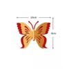 Cartão Dourado Veludo Estéreo Borboleta Quarto de Casamento Layout Horizontal Decoração de Casamento Borboleta Dourada Pequena Parede de Fundo Decorativa