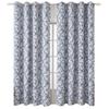 Cortinas de algodão e linho com sombreamento total Fabricantes americanos de flores azuis retrô transfronteiriças Amazon AliExpress TEMU atacado