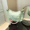 Moda para Mujer Bolso de Hombro Cruzado Plegado Sencillo y Suave para Mujer Nuevo Otoño 2025 Versátil