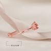 Anillo de apertura de gato con diamantes de flash rojo rosa diseño simple y moderno sentido de la moda minoritario coreano femenino viento frío adornos para manos al por mayor