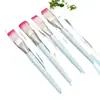 Pincel para Máscara com Cabo Branco, Pincel de Beleza, Pincel de Maquiagem Yiwu, Pincel para Base, Pincel Bicolor, Ferramenta de Maquiagem para Mistura de Máscaras DIY