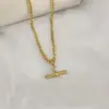 Accesorios de Moda de Alta Gama para Mujer, Colgantes de Acero Inoxidable, Collares Personalizados, Estilo Lujo Ligero, Joyería de Nicho, Disponibles en Stock