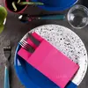 Servilletas de cena más vendidas de Amazon, Servilletas gruesas plegadas para cubiertos, Servilletas de papel coloridas sin pelusa