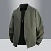 Chaqueta Casual de Hombre de Moda Transfronteriza Estilo Primavera y Otoño Marca de Moda Trendy Americana Cremallera Impermeable Resistente al Viento Chaqueta de Vuelo Delgada