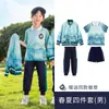 Uniformes de escola primária, roupas de primavera e outono, roupas esportivas, uniformes de classe, estilo chinês, uniformes de jardim de infância, jaquetas, ternos de três peças de verão para professores