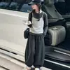 Roupa de Outono para Meninas: Conjunto de Camisola e Blusa Base, Novo Estilo Coreano 2026, Conjunto Fashion de Três Peças com Calça Curva para Meninas Mais Velhas