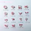 Rosa manicure material pacote jóias luminoso fishtail Camellia arco manicure jóias diy material artesanal