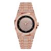Relojes de marca MISSFOX, explosiones de comercio exterior, relojes de cuarzo impermeables de alta calidad con diamantes completos para hombres, venta directa de fábrica