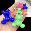Molde de oso violento de dibujos animados de cristal epoxi diy material de fabricación para hacer pendientes broche llavero accesorios